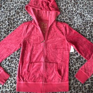 Brand New Women’s Victoria Secret Plush & Lush Zip Up Hoodie Size Small